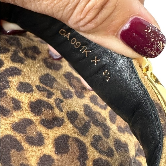 Good American Pale Leopard Ankle Strap Sandal - Picture 5 of 5